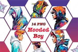 Hooded Boy cliparts