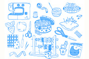 Sewing machine craft Lineart, a Work Illustration by Carpet Tapete Pretzel (Thumbnail 2 of 6)