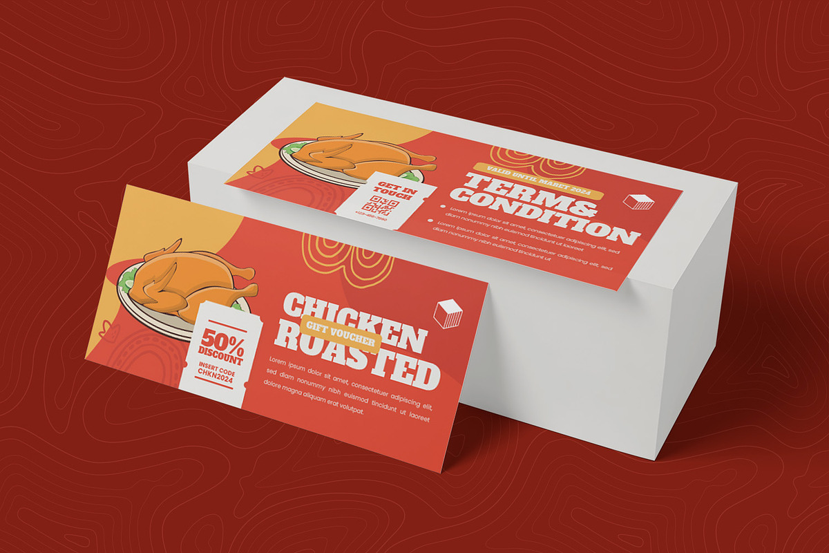 Flow and Form Chicken Gift Voucher, a Print Template by Esensifiksi.studio (Photo 2 of 2)