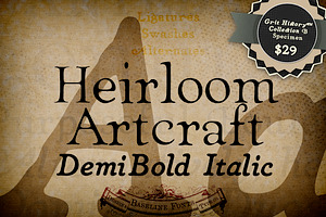 Demi Italic Heirloom Artcraft