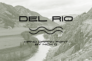 Del Rio Hand Drawn Font, a Font by nickqtx (Thumbnail 1 of 3)