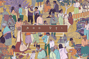 Wimmelbook city posters, a Person Illustration by Carpet Tapete Pretzel (Thumbnail 4 of 8)