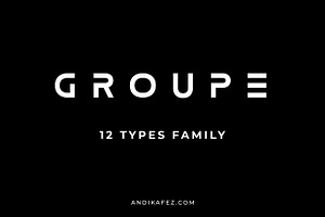 GROUPE Sans Serif Font Family