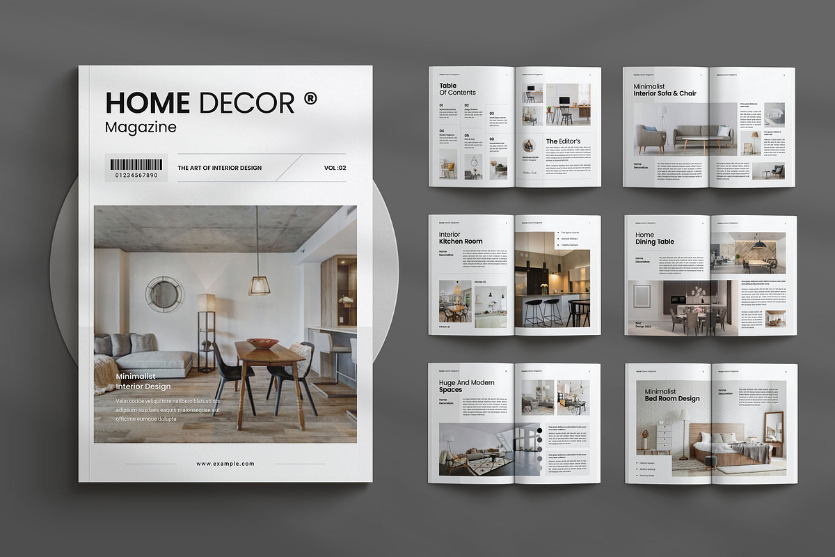 Interior Design Magazine Template, a Magazine Template by Seeing-art (Photo 1 of 11)