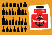Hand drawn Bottles KIT, an Object Graphic by pixelpines (Thumbnail 4 of 5)