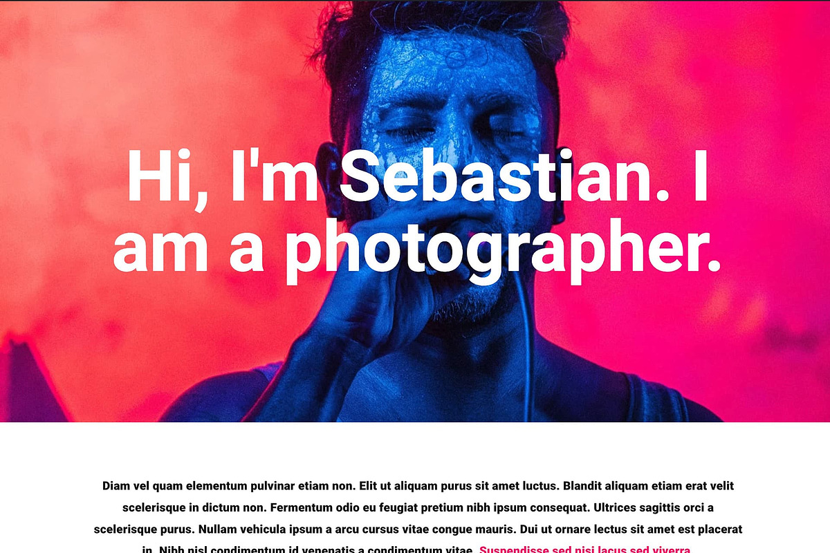 Bold Photo - Elementor Template, a Landing Page Template by Elementor Market (Photo 2 of 4)
