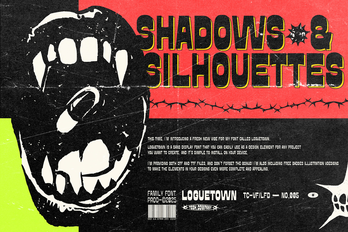 LOGUETOWN SANS DISPLAY, a Sans Serif Font by Tegh co. (Photo 9 of 20)