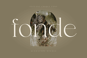 fonde - elegant chique font, a Serif Font by Sensatype