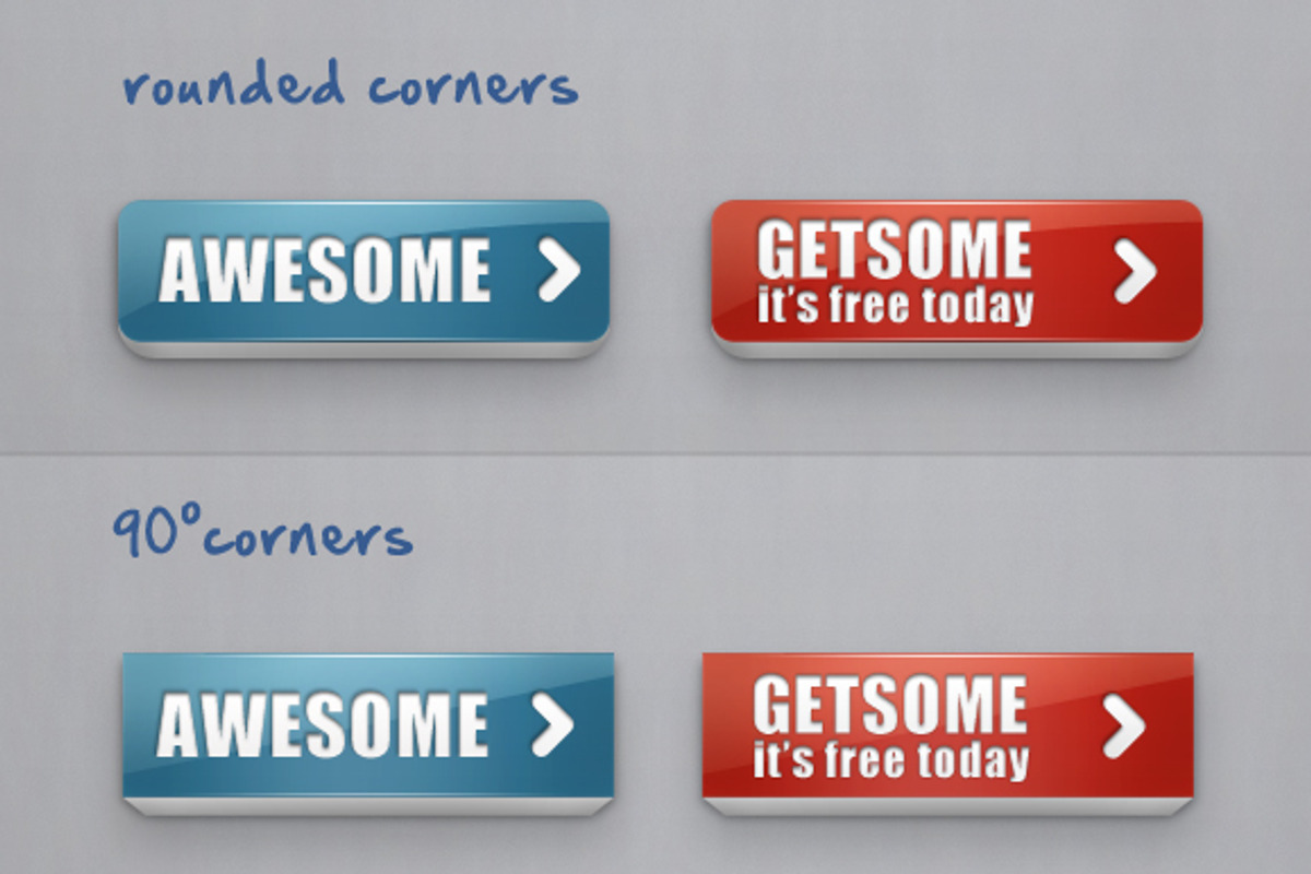 Awesome chunky web buttons, a Templates & Theme by chrisatlemon (Photo 1 of 5)