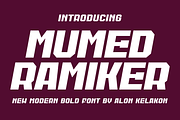 Mumed Ramiker, a Sans Serif Font by alon kelakon (Thumbnail 1 of 4)