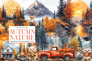 Autumn Nature Clipart, an Illustration by Designworld