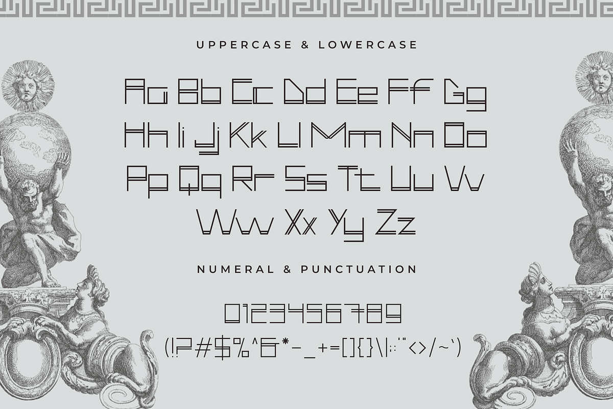Gralios – Modern Greek Typeface, a Serif Font by overlaytemplates