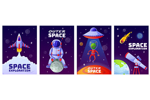 Cartoon Space Posters. Universe