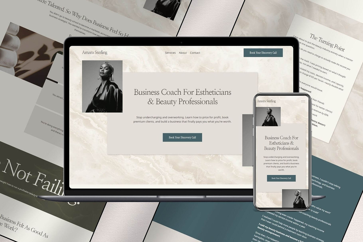 Squarespace Template for Coach, a Squarespace Template by Pretty Boss Designs (Photo 1 of 7)