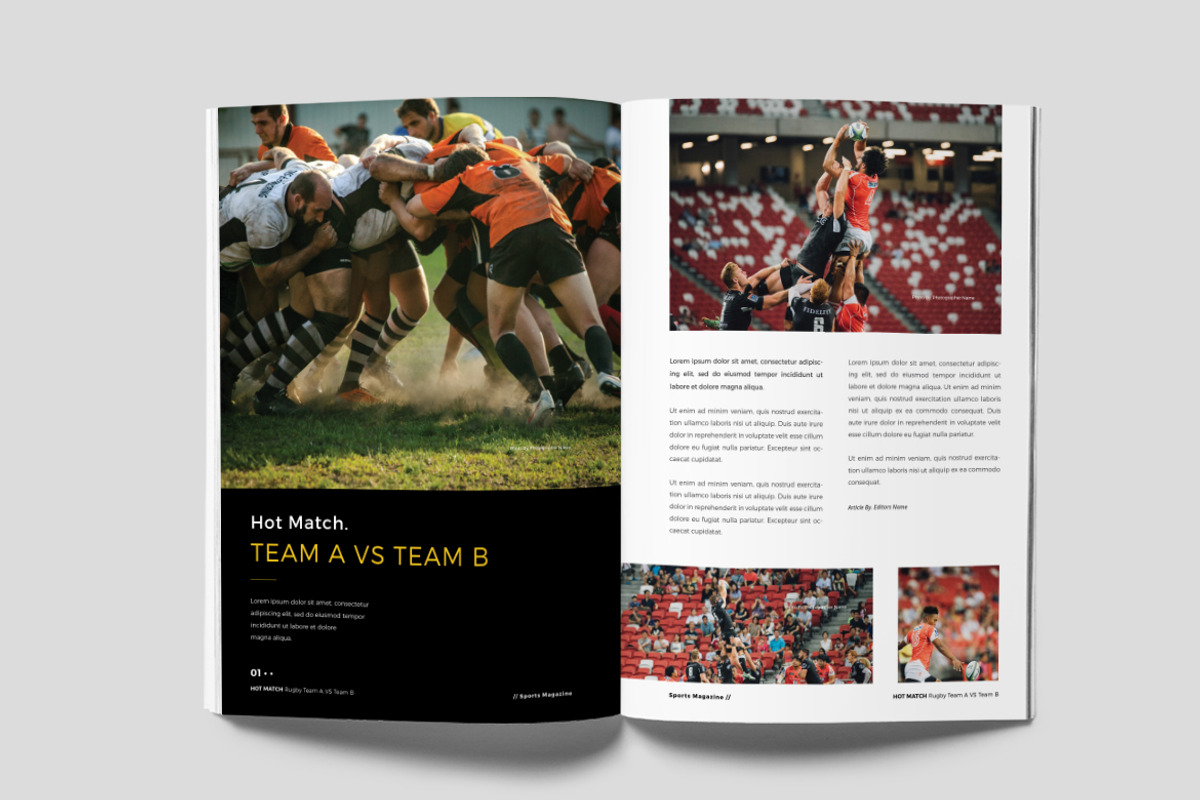 Sports Magazine, a Magazine Template by rubirubiko (Photo 8 of 9)