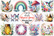 Magical Spring Clipart, an Illustration by RobertsArt (Thumbnail 1 of 7)