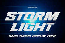 STORMLIGHT - Race Theme Display Font