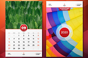 Wall Calendar 2020, a Stationery Template by AntartStock (Thumbnail 3 of 4)