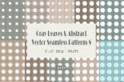 GrayLeaves Seamless Patterns8, a Pattern Graphic by ARTOZEN DIGITAL (Thumbnail 1 of 3)