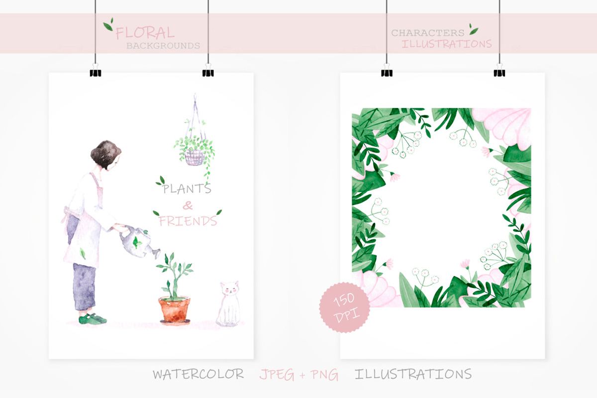 Plants & Friends, a Decorative Illustration by Knysh Ksenya (Photo 8 of 11)