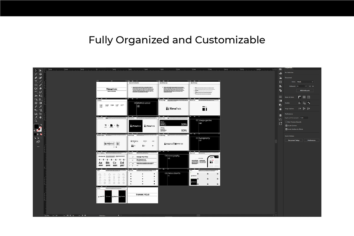 Black & White Brand Guideline, a Branding & Logo Template by Moody Designs (Photo 6 of 9)