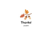 Hello Autumn clipart, an Illustration by JulzaArt (Thumbnail 6 of 6)