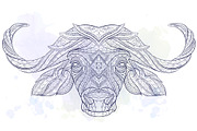 Ethnic Collection: Buffalo, an Animal Illustration by ArtoJoy (Thumbnail 5 of 5)