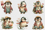 Summer Funny Penguin Clipart, a Seasonal Illustration by Rose Art (Thumbnail 2 of 6)
