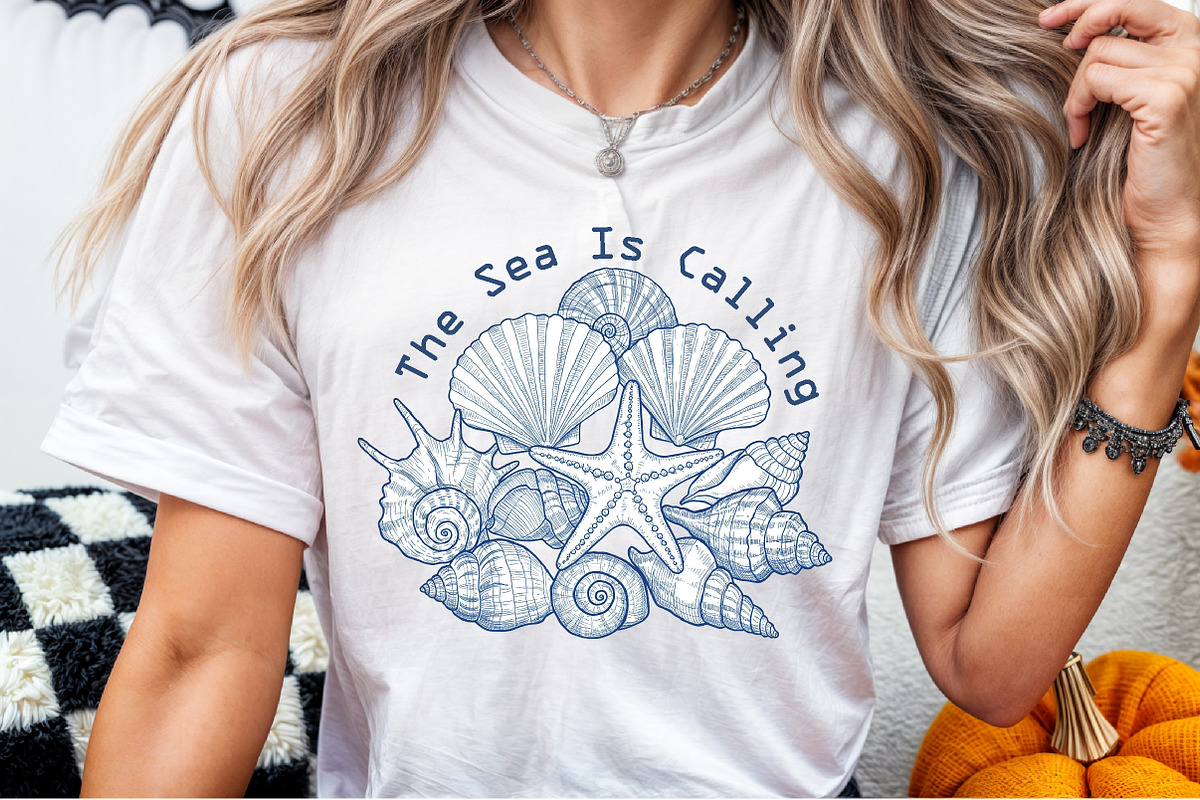 Summer Beach Seashell Doodle PNG, an Illustration by Sublimation Artist (Photo 4 of 9)