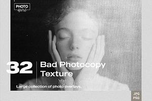 Bad Photocopy PNG Texture Set, an Action Add-On by PhotoSpirit