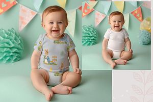 Baby Apparel Mockup PSD Set