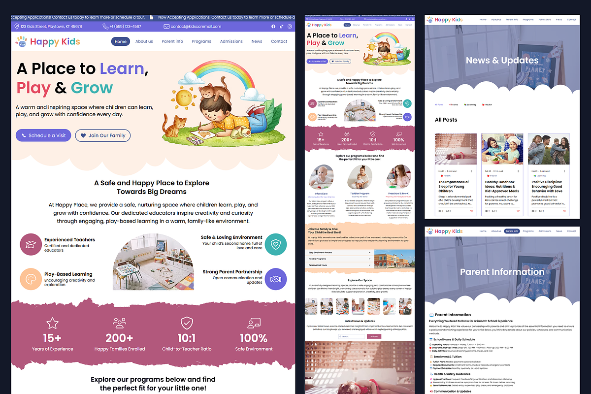 Kids - Wix Studio Website Template preview 2