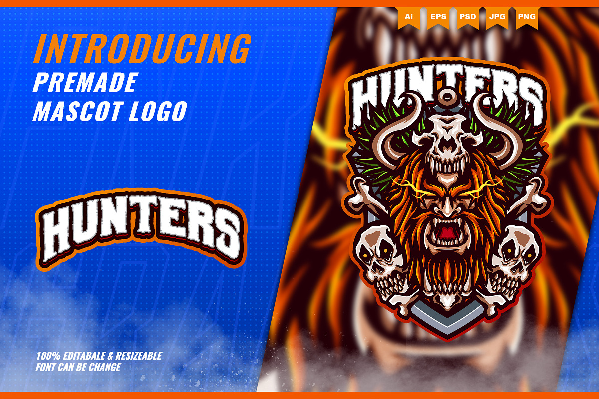 Viking Killers - Mascot Esport Logo, a Branding & Logo Template by FNR Graphics (Photo 1 of 5)