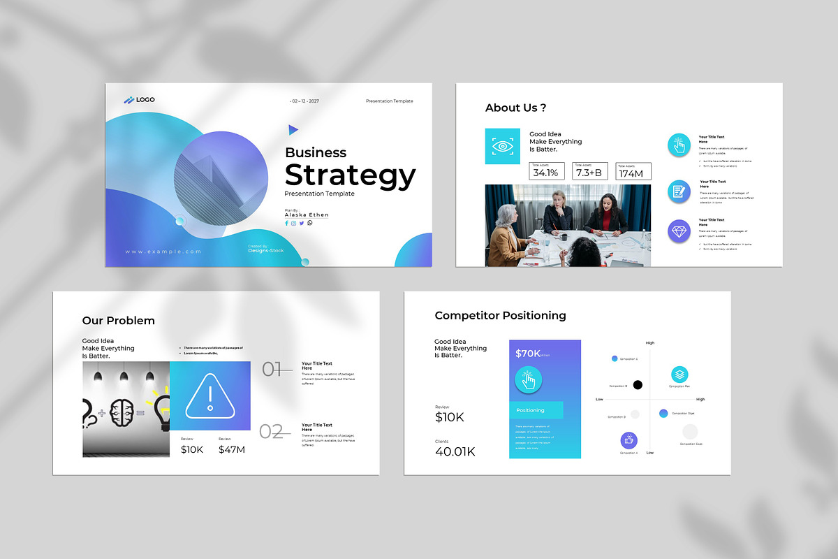 Business Strategy Presentation Templ, a Presentation Template by Creative-Work (Photo 2 of 9)