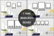 Kids Room Wall frame Mock-up, a Mockup by aivos (Thumbnail 2 of 3)