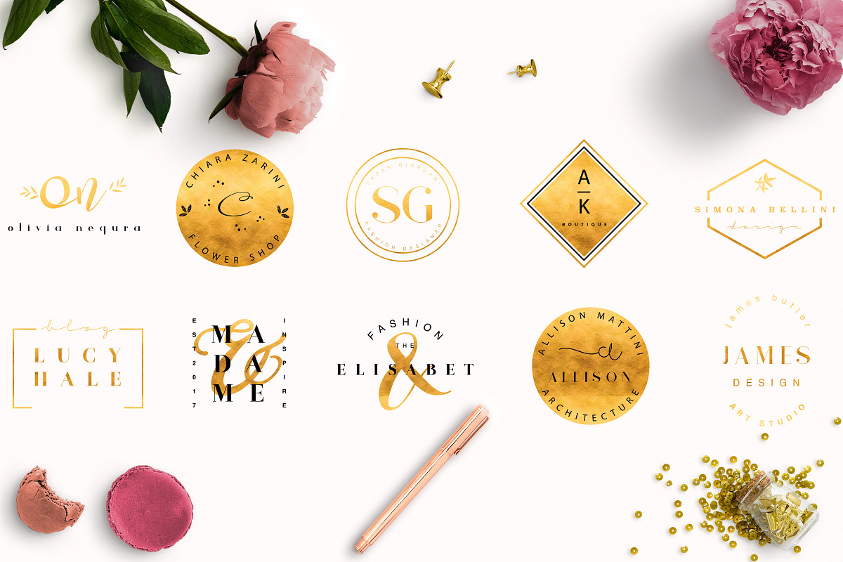 50 ROSE LOGO PACK, a Branding & Logo Template by IsikChic (Photo 5 of 6)
