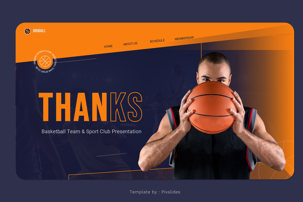Basketball Team Sport PowerPoint, a Presentation Template by Pixslides (Photo 7 of 7)