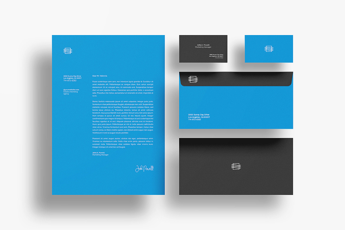 Floating Stationery Mockups, a Print Template by MahmoudWally (Photo 4 of 8)