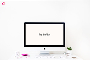 Styled iMac Desktop Mockup 