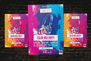 Colorful Party Flyer, a Flyer Template by NeonLeon (Thumbnail 1 of 4)