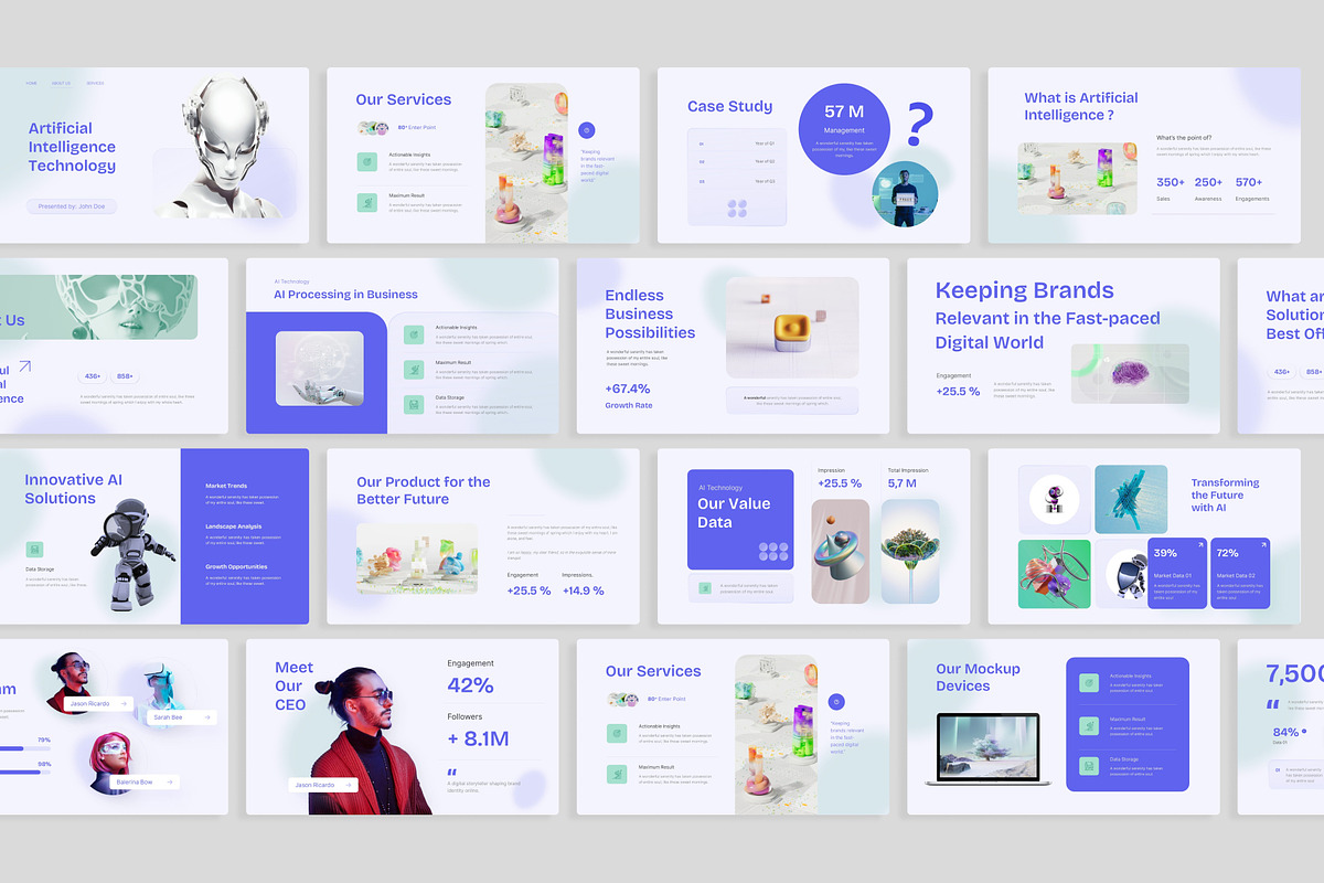 Ampyze AI Technology Presentation, a Presentation Template by Premast (Photo 2 of 3)