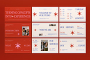 Red Cream Modern Company Profile PPT, a Presentation Template by graphicook (Thumbnail 2 of 4)