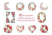 Camellia Watercolor Floral Clipart, a Decorative Illustration by ForhadGFX (Thumbnail 7 of 14)