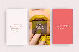 Makeup Beauty Quote Templates Canva