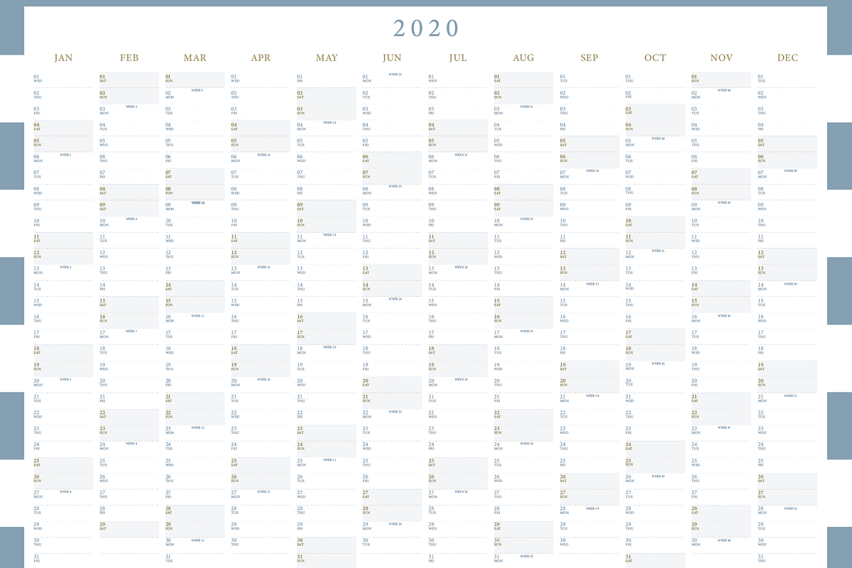 Printable A3-Wall Calendar&Planners, a Stationery Template by Suphansa (Photo 4 of 5)