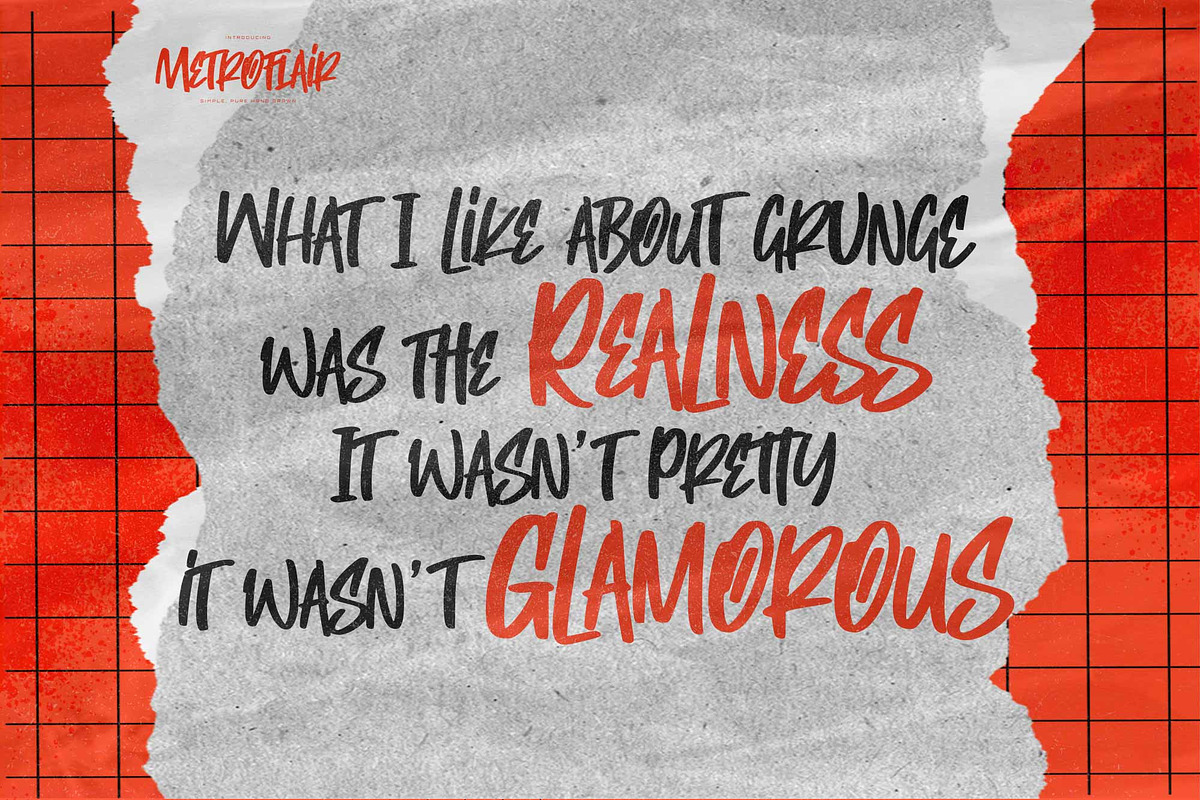 Metroflair – Simple Pure Hand Drawn, a Handwritten Font by Gassstype (Photo 2 of 8)