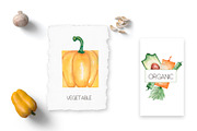 Watercolor vegetable garden, a Food Illustration by MayaNavits (Thumbnail 2 of 10)