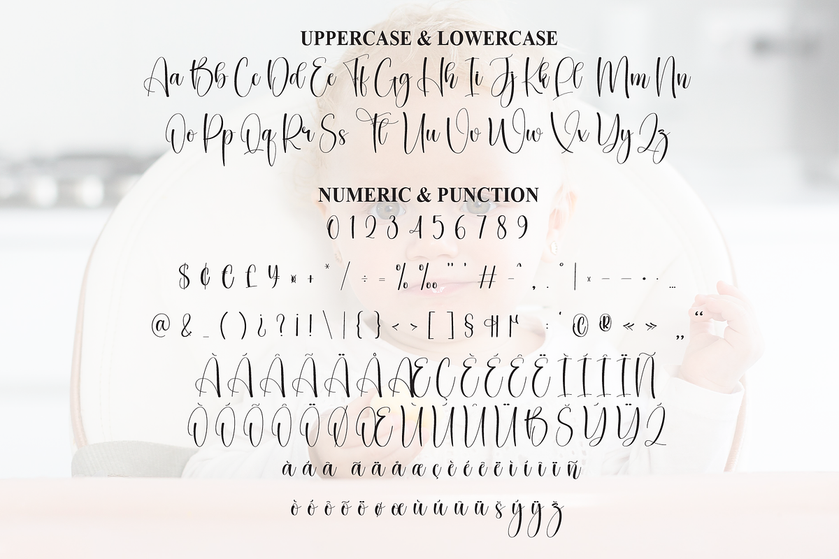 Baby Cute | Script Font, a Handwritten Font by Scratchones (Photo 7 of 9)