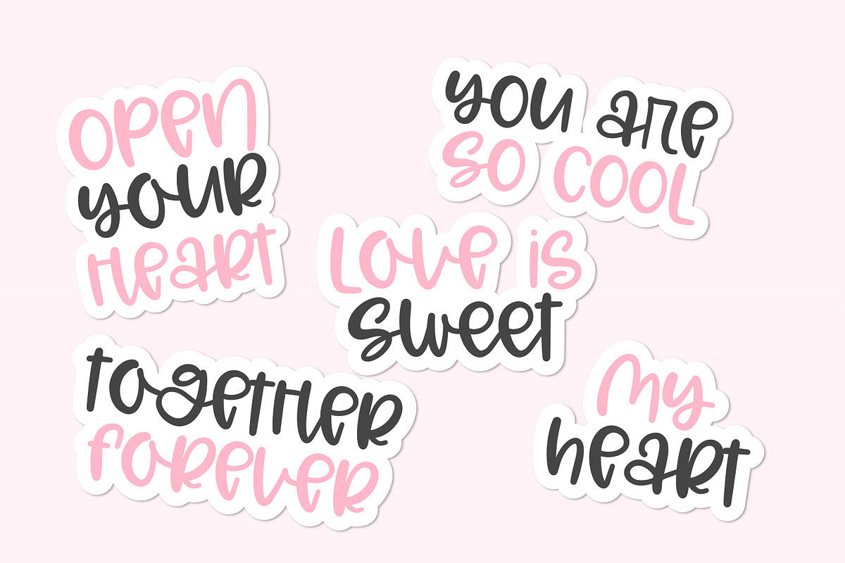 Heart Whispers - Cute script font, a Handwritten Font by BitongType (Photo 5 of 8)