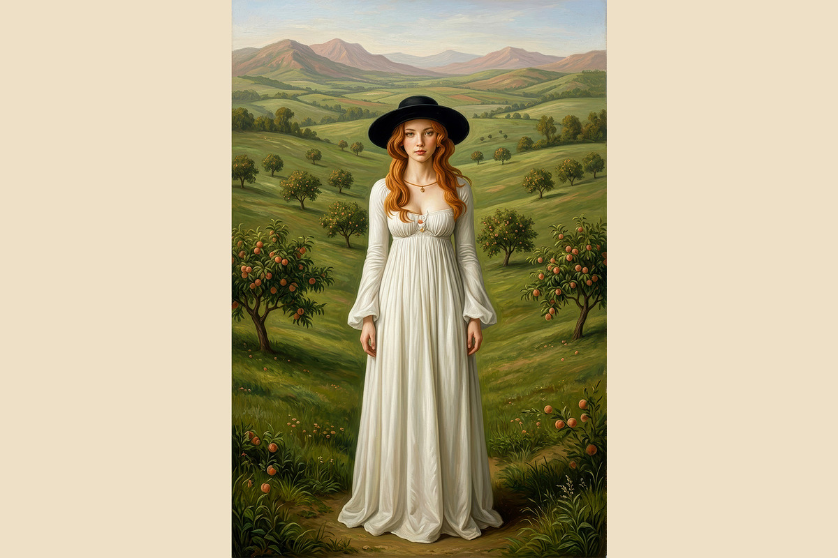 Enchanting Orchard Maiden Portraits, a Person Illustration by StockVerse Creative (Photo 4 of 4)